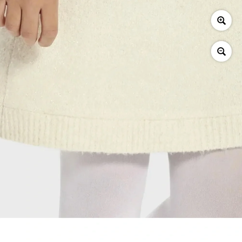 The Children’s Place Girls Cream Sequin Sweater Dress Size XL (14) NEW
